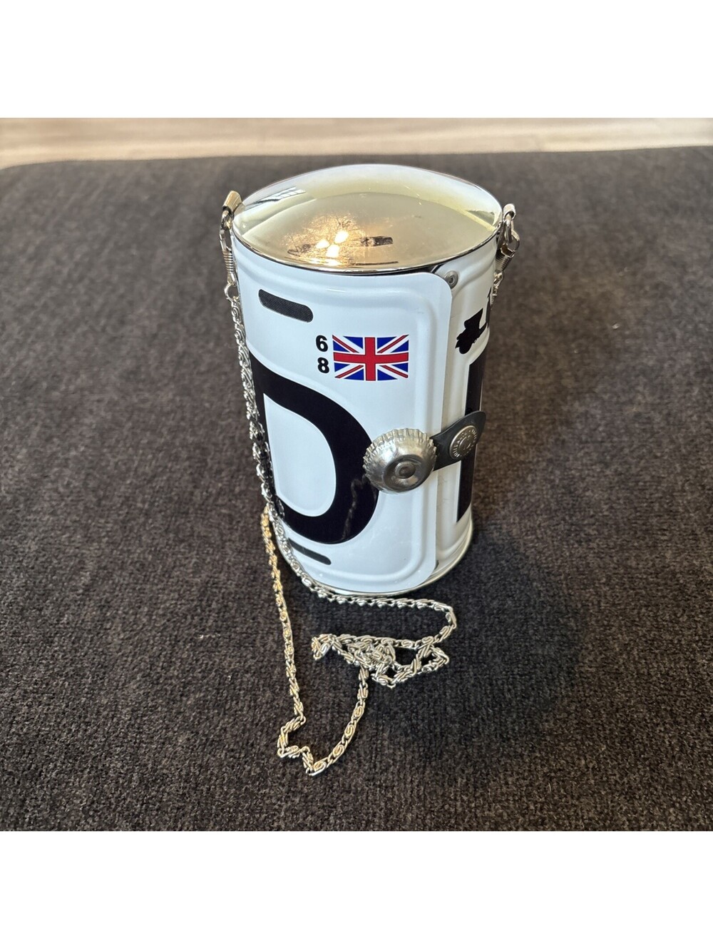 British RAF License Plate Cross Body Purse